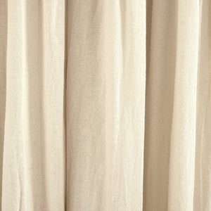 Linen Button Lined 100% Blackout Window Curtain Panel