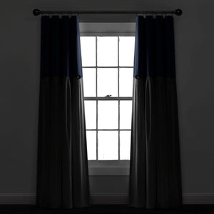 Linen Button Lined 100% Blackout Window Curtain Panel