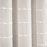 Farmhouse Textured Grommet Sheer Ultra Wide Window Curtain Panel