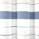 Chic Stripe Yarn Dyed Eco-Friendly Recycled Cotton Blend Shower Curtain