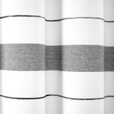 Chic Stripe Yarn Dyed Eco-Friendly Recycled Cotton Blend Shower Curtain