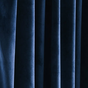 Prima Velvet Solid Grommet Light Filtering Window Curtain Panel Set