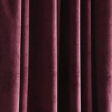 Prima Velvet Solid Back Tab Rod Pocket Light Filtering Window Curtain Panel Set