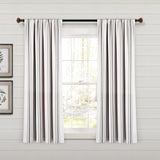 Farmhouse Stripe Yarn Dyed Recycled Cotton Blend Window Curtain Panel Set