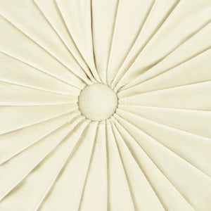 Round Pleated Soft Velvet Throw Pillow