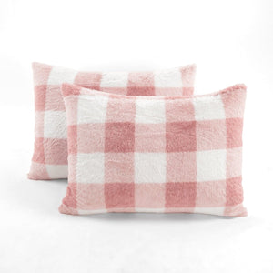 Plaid Ultra Soft Faux Fur All Season Comforter Set
