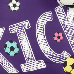 Girls Soccer Kick Comforter Set