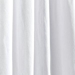 Boho Pom Pom Tassel Faux Linen Window Curtain Panel