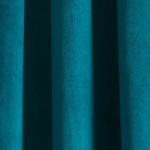 Prima Velvet Solid Grommet Light Filtering Window Curtain Panel Set