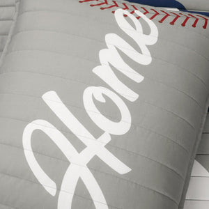 Baseball Game Reversible Oversized Kids Quilt Set