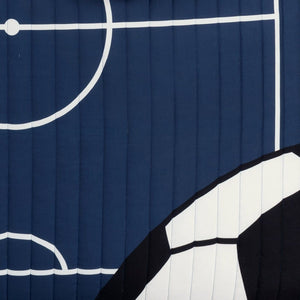 Soccer Game Reversible Quilt Set