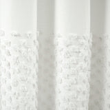 Boho Polka Dot Yarn Dyed Recycled Cotton Blend Shower Curtain