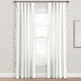 Coastal Chic Scalloped Edge Window Curtain Panel Set