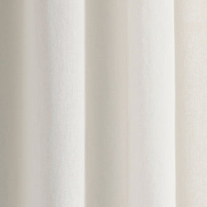 Luxury Modern Flower Linen Like Embroidery Border Window Curtain Panel