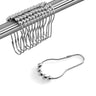 Rust Resistant Double Glide Metal Shower Curtain Hook Rings