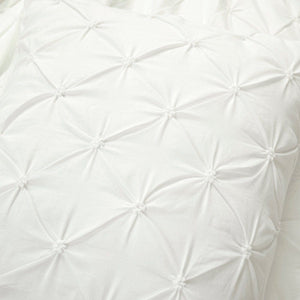 Ravello Pintuck Cotton Comforter 3 Piece Set