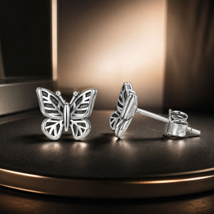 925 Sterling Silver Oxidized Silver Earrings for Women