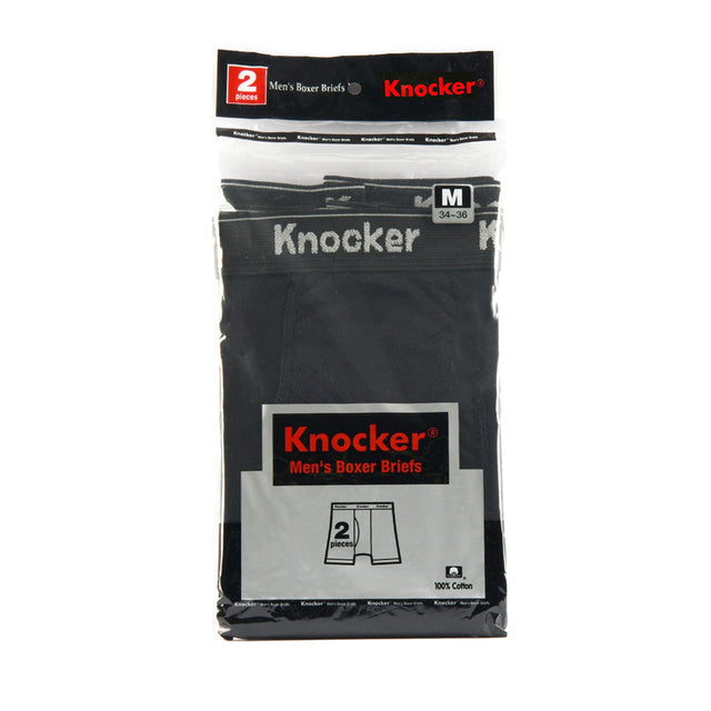 4-Pack Knocker Men's 100% Cotton Boxer Briefs
