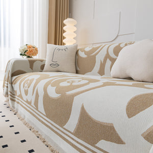 Chenille Sofa Cover Blanket, Couch Cover Blanket Throws for Couches Living Room Furniture Throw Covers