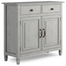 Connaught Handcrafted Entryway Storage Cabinet with Adjustable Shelves - Multiple Colors