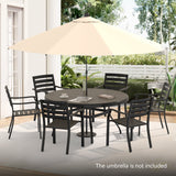 7 Pieces Outdoor Patio Dining Set
