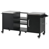 K&K 72.4' Large Grill Table for Big Green Egg