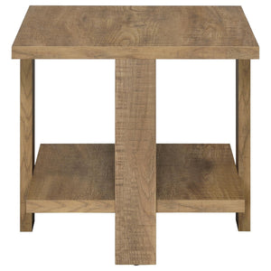 Dawn 2-piece Round Coffee and End Table Set Mango Brown