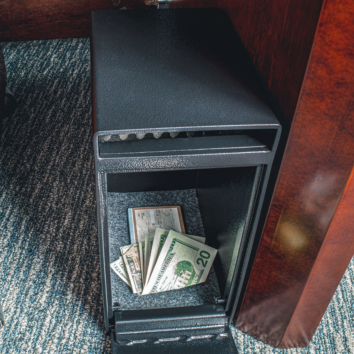 0 27 Cu Ft Dual Key Depository Safe - Black