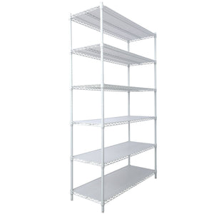 6 Tier 6000Lbs Capacity Nsf Metal Shelf Wire Shelving Unit, Heavy Duty Adjustable Storage Rack With Wheels & Shelf Liners For Commercial Grade Utility Steel Storage Rack