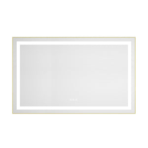 48" x 30" LED Bathroom Mirror with Front and Backlight