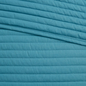 8 Piece Printed Seersucker Comforter and Quilt Set Collection Aqua King/Cal King