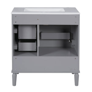 Traditional Bathroom Vanity Set With Soft Close Doors