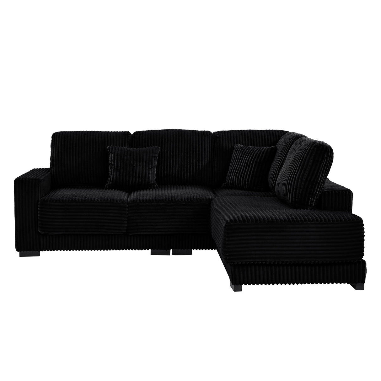 93" Sectional Sofa Couch with Reversible Chaise Lounge