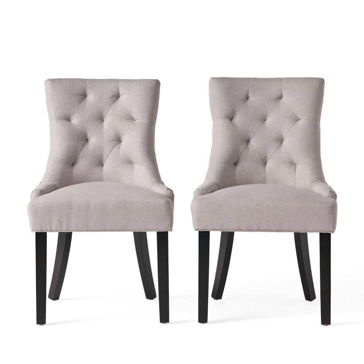 Contemporary Cheney Dining Chair Set with Tufted Design