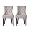 Contemporary Cheney Dining Chair Set With Tufted Design