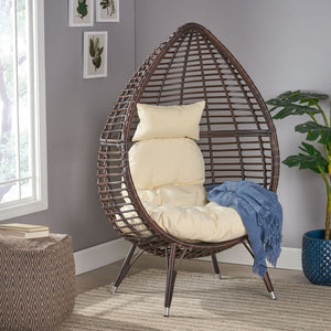 Cutter Teardrop Patio Chair With Water Resistant Cushion