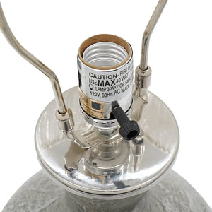 Hand-Finished Mercury Glass Table Lamp