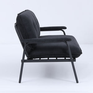Modern Metal Frame Sofa With Sponge Filling For Compact Spaces And Versatile Use