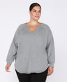 Black Tape Plus Size Cotton Raglan Sleeve Top