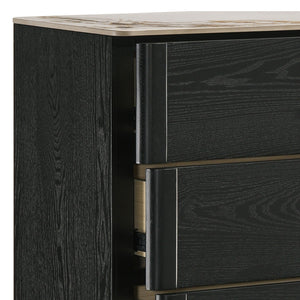 Opel - 5 Drawer Chest - Black