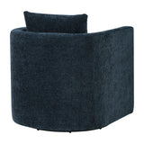 Sutton Light Grey Performance Fabric Swivel Barrel Chair