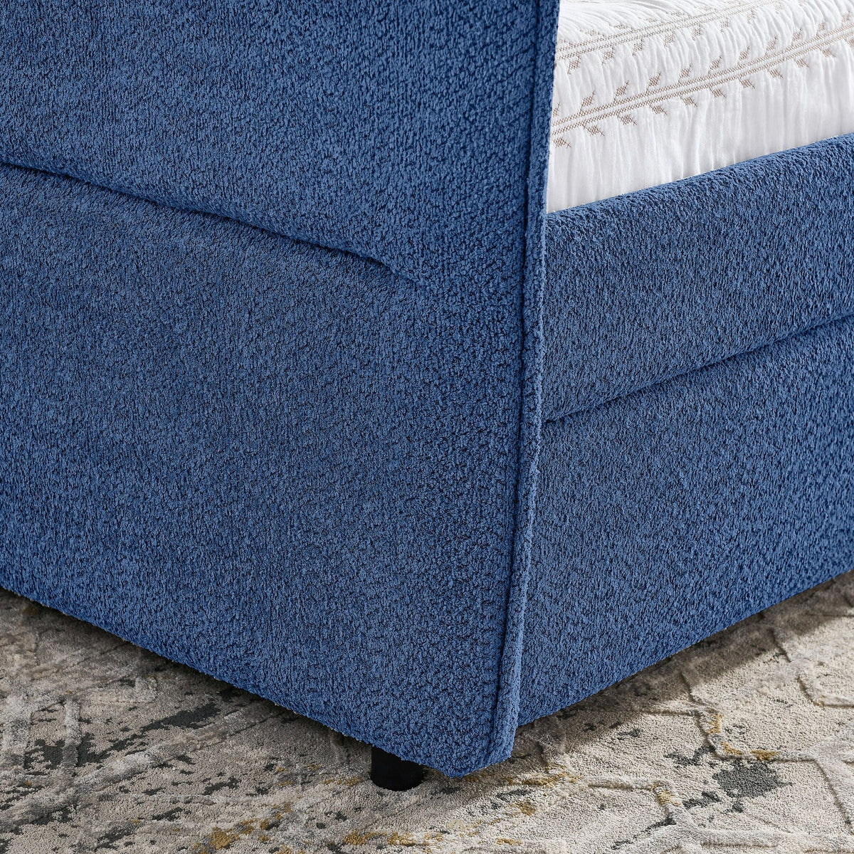 Upholstered Daybed & 2 Drawers