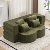 Queen Size Foldable Sofa Bed Chenille Futon Sofa Couch