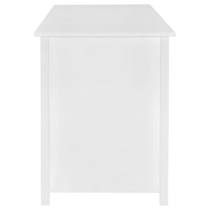 Dylan 60-inch 4-drawer Lift Top Office Desk White High Gloss