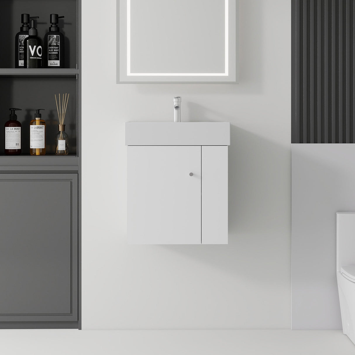 21.6 Inch Floating Bathroom Vanity with Sink
