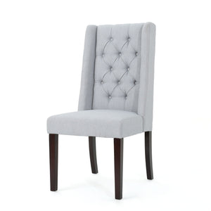 Sophisticated Tufted Dining Chair With High Back Design