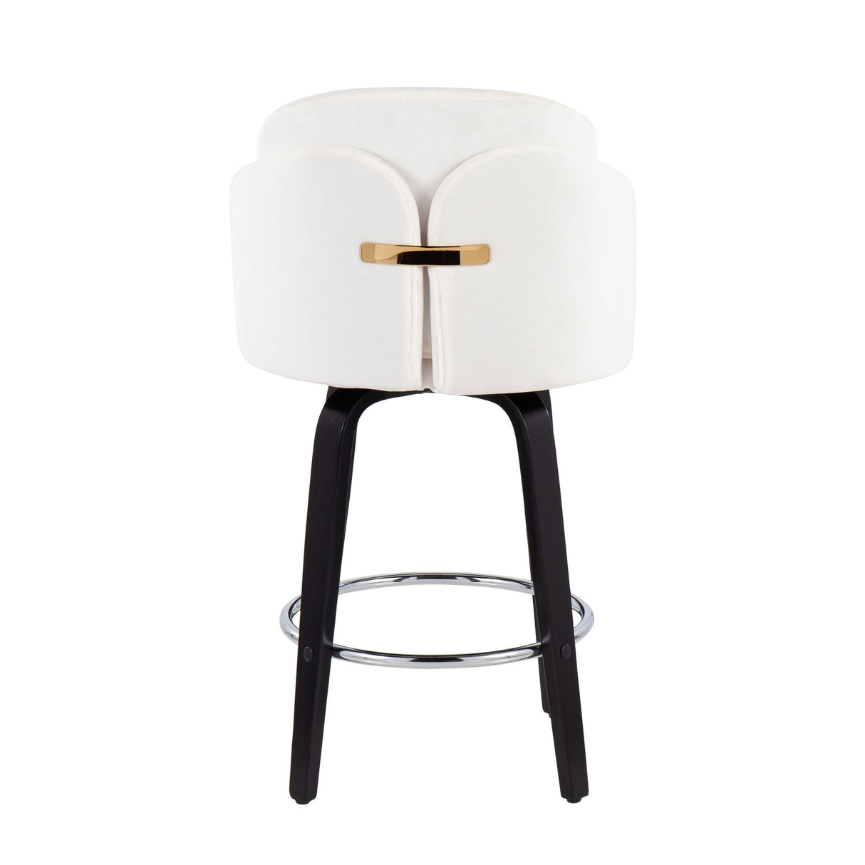 Dahlia - Contemporary Counter Stool Round Footrest (Set of 2)