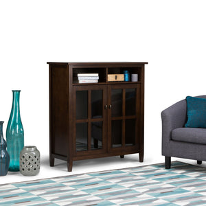 Warm Shaker - Handcrafted Medium Storage Media Cabinet