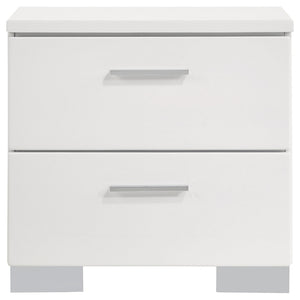 Felicity 4-piece California King Bedroom Set White Gloss