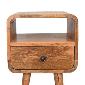Mini Curve Open Bedside Nightstand